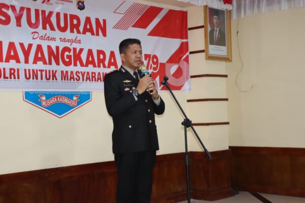 Kapolres Berikan Hadiah Umroh untuk Personel Berprestasi Dalam Acara Syukuran HUT Bhayangkara ke-79